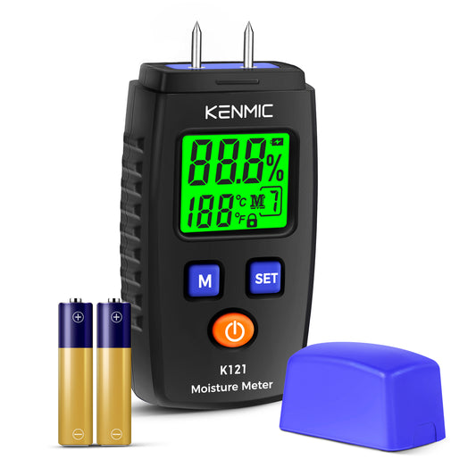 KENMIC K121 - Wood Moisture Meter, Portable Wood Moisture Detector