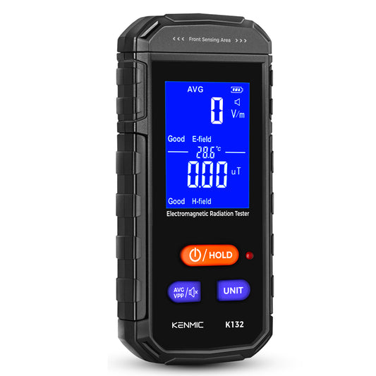 KENMIC K132 - EMF Meter, Rechargeable Digital Electromagnetic Field Radiation Detector
